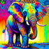 Colorful Elephant - Painting By Diamond