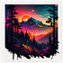 Colorful Landscape with the Sunset