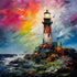 Colorful Light House Diamond Painting