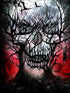 Abstract Skull Trees Painting Kit