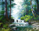 Forest Waterfall Paint by Diamonds