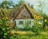 Beautiful Hut & Flowers Diamond Painting