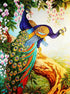 Beautiful Peafowl Pair - Diamond Painting Kit
