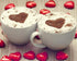 Coffee Cups with Hearts on Froth
