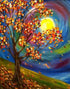 Fall Moon - paint by Diamonds