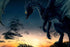 Giant Blue Dragon - Paint by Diamonds