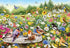 Sweet Birds in Flowers Garden