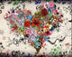 Valentine Floral Heart Paint by Diamonds