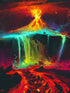 Volcano art - DIY Diamond Painting Kit
