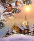 Winter evening & Birds Diamond Painting
