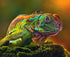 chameleon Close up - Paint by Diamonds