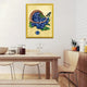 Basket of Blueberries & Butterfly