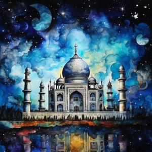 Taj Mahal Paint by Diamonds