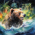 Bear on a Hunt Diamond Painting