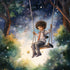 Little boy enjoying Swing - diamond art