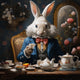 A bunny having a tea party Diamond Painting