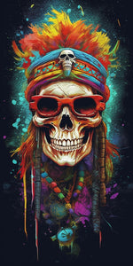 skull painting by Diamond