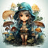 The Mushroom Fairy - Paint by Diamonds