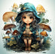 Mushroom Fairy Diamond Art