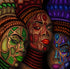 African Tribe Women Face Painting