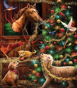 Animals, Birds & Christmas Tree Diamond Painting
