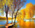 Autumn Trees & Boat Painting Kit