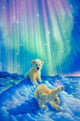 Baby Bears & Aurora Lights Diamond Painting