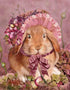 Bunny with Floral Hat
