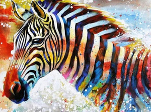Colorful Zebra Diamond Painting Kit