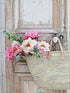 Flowers Basket on Vintage Door