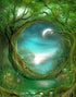 Green Fantasy Forest Diamond Painting
