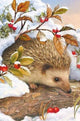 Hedgehog In Snow Diamond Painting