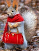 Lady Squirrel Paint by Diamonds