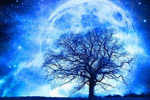 Moonlight Tree Paint by Diamonds