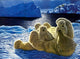 Mother Polar Bear & her Babies Diamond Painting