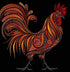 Rooster Artistic Painting
