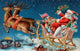 Santa Claus on his Flying Cart Diamond Painting