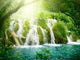 Sunshine & Forest Waterfall Diamond Painting