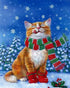 Sweet Cat on Christmas Season