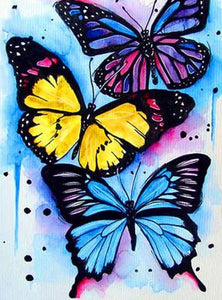 Colorful Butterflies Paint by Diamonds