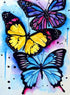 Three Colorful Butterflies Diamond Painting