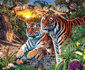 Tiger Family Painting Kit