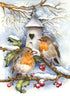 Vintage Christmas Birds Painting Kit