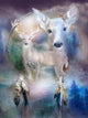 White Deer Dream Catcher Paint by Diamonds