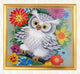 White Owl & Colorful Flowers